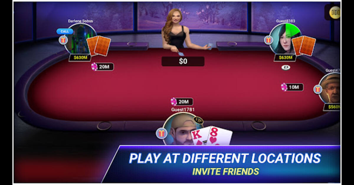 Cách để chơi game bài Poker chuẩn qua các vòng